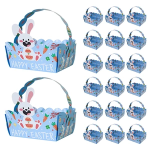 20er-Pack Osterkörbe für Kinder mit niedlichem Hasen- und Eierdesign für Ostergeschenke
