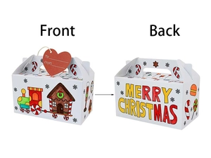 Christmas DIY coloring gift box set featuring train motifs and Merry Christmas text