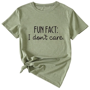 Detail of the twisted knot hem on this olive green heathered cotton slogan t-shirt