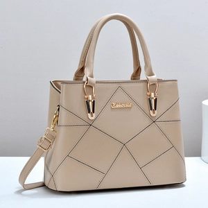 Sacs À Main Femmes Cuir PU Matelassé Géométrique Grande Capacité Mode Navette Épaule Simple Bandoulière