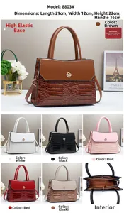 Détails du sac à main patchwork effet croco avec dimensions 29x12x22cm en plusieurs coloris