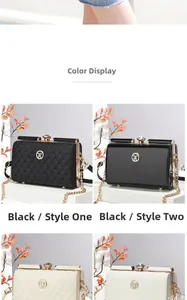 Detail of luxury quilted handbags in black and beige with rhinestone knobs and gold chains