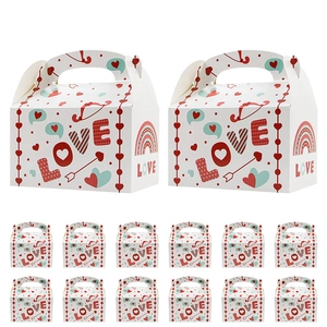 European style LOVE heart handle gift box set for weddings and Valentines Day party favors