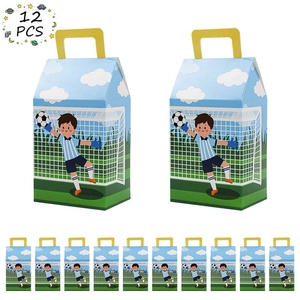 Boîtes cadeaux de foot avec motif de gardien pour bonbons et fêtes d'enfants créatives