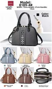 Detailed size guide and internal structure of the patchwork large capacity handbag