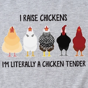 T-shirt gris pour femmes avec graphismes de poulets rigolos et slogans humoristiques
