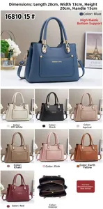 Detaillierte Größenangaben und Innenfächer der modischen Mehrschicht-Handtasche für Damen