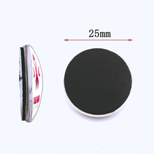 Pink ribbon breast cancer awareness magnet 25mm for fridges and whiteboards