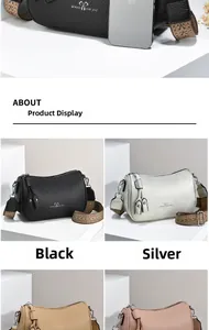Confronto dettagliato delle dimensioni della borsa in pelle con telefono e vari colori