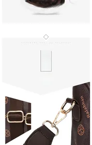 Detailed macro view of polished gold-tone metal hardware on printed backpack