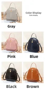 Aperçu des coloris de petits sacs à bandoulière en cuir PU disponibles en cinq tons