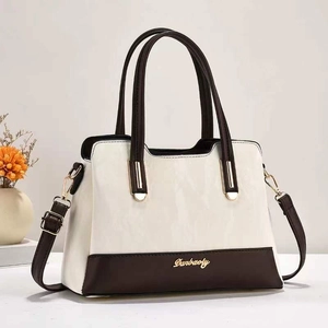Borsa Da Donna Colore A Contrasto Pelle PU Borsa A Tracolla Consistenza Marmo Grande Capacità Borsa Alla Moda Elegante