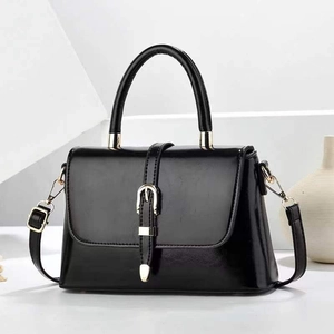 Women PU Leather Handbag With Top Handle Detachable Shoulder Strap Macaron Color Versatile Fashion Flap Crossbody Bag