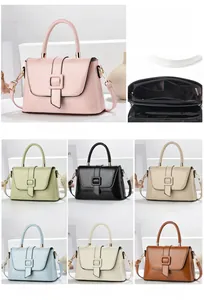 Détails de la poche zippée intérieure et six options de couleur du sac vintage