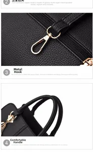 Detail of lychee pattern leather bag with gold plating hardware and precise stitching