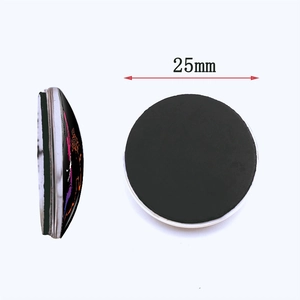 25mm crystal glass basketball fridge magnet with strong magnetic backing and round design