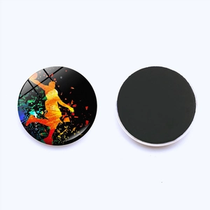 Slam dunk basketball fridge magnets set featuring glass dome and strong magnetic back
