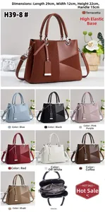 Dettagli dell'interno multistrato e dimensioni della borsa a mano elegante da donna