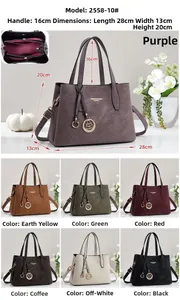 Spécifications de taille pour le sac à main vintage à grande capacité en cuir