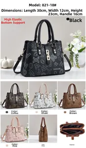 Detailansicht der bedruckten Shopper-Tasche mit Maßen 30x12x23cm und geräumigem Innenraum