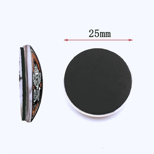 25mm Route 66 glass fridge magnet with magnetic back for home and office decoration