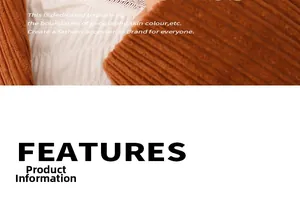 Détail de la texture velours côtelé marron avec doublure blanche pour accessoire de mode