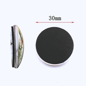 30mm Weihnachts-Schneemann Glas-Kühlschrankmagnet mit Magnetrückseite für Deko