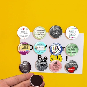 Synthetic Resin Teacher Appreciation Refrigerator Magnet Creative Quote Pattern Magnetic Sticker For Home Office Decoration Gifts