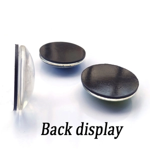 30mm Peace Sign crystal glass fridge magnets with black magnetic back for home decor