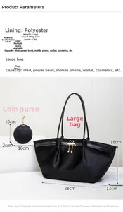 Detail view of black suede tote bag and round coin purse set with gold flamingo buckle