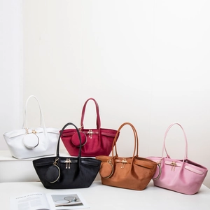 Women Fashion Suede Tote Bag Set With Swan Metal Charm Large Capacity Shoulder Bag With Mini Pouch Underarm Bag