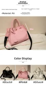 Spécifications de taille du sac bandoulière en similicuir avec sangle lettrée