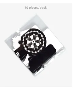 10-piece pack of racing car themed tire-shaped paper candy boxes for birthday party favors