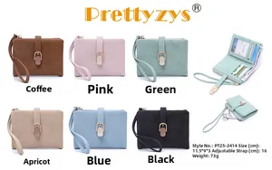 Detailed view of women's mini wallet showing multiple card slots and zippered pocket