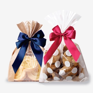 Handmade Satin Ribbon Bows With Gold Twist Ties For Gift Box Baking Packaging Decoration Elegant Bowknot Ornament For Party