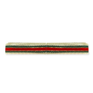 Nastro natalizio rosso e verde con glitter dorati per confezioni regalo eleganti