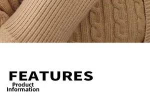 Macro shot of brown cable knit sweater fabric showing detailed ribbed cuff texture