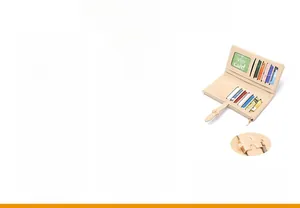 Detailed view of women's long PU leather wallet showing internal card slots and compartments