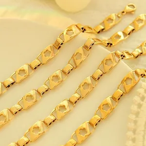 Bracelet ajouré à motif floral plaqué or 18 carats avec rallonge de 5 cm pour femme