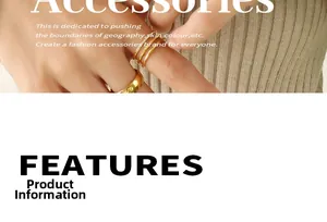 Detailed close-up of a stackable 18k gold plated ring set worn by a model in knitwear