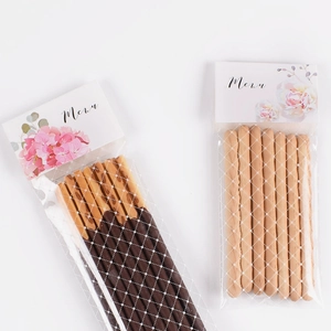 Cute Korean candy packaging cards and bags with floral patterns for snacks