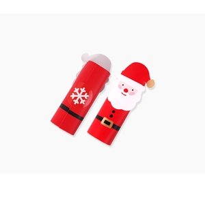Détail du porte-carte en papier Père Noël et flocon pour emballage de bonbons de Noël