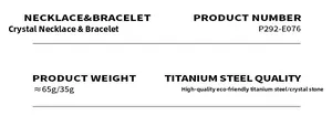 Specifications of titanium steel Cuban chain and crystal stone jewelry set with weights