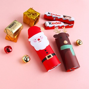 Cartes Décoratives Bonbons Noël Papier Père Noël Renne Formes Emballage Snack Festif Autocollants Cadeau Fête Vacances