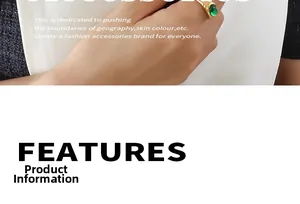 Detail of vintage gold ring with oval green cabochon gemstone and textured band