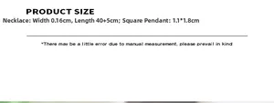 Detailed measurement guide for oval pendant necklace and dimensions of the metal chain