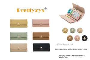 Detailed interior of women's tri-fold wallet showing 5 card slots and photo window