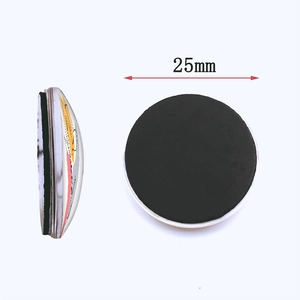 Artistic flower glass fridge magnet 25mm diameter with soft magnetic backing
