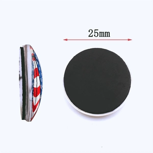 25mm American flag crystal glass magnetic fridge sticker for home decoration
