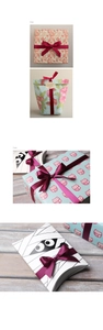 Detailed comparison of 9mm and 15mm wine red polyester ribbons for gift wrapping